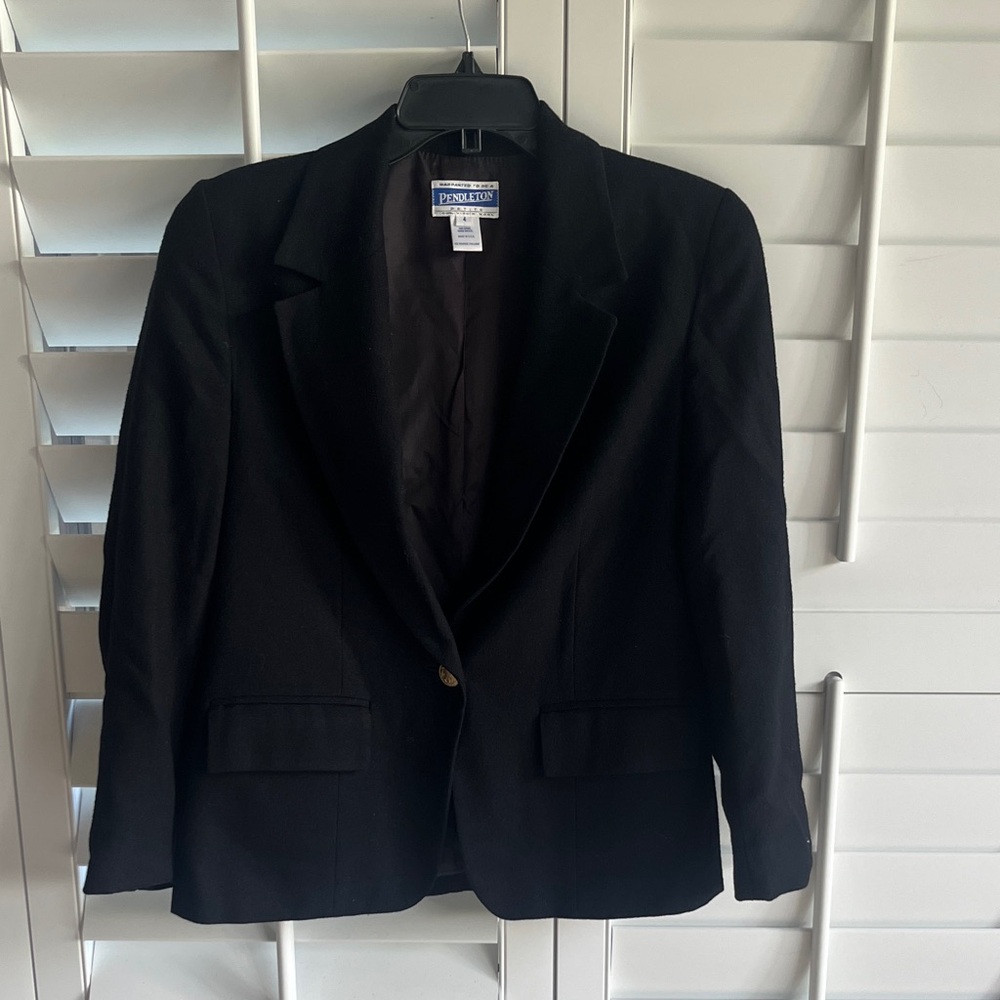 Vintage Pendleton Elegant Black Jacket - image 1